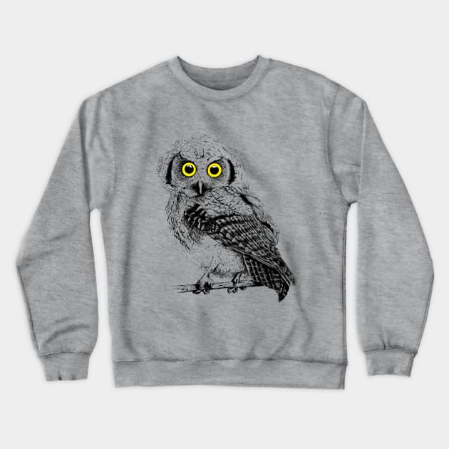 Preety Little Owl Crewneck Sweatshirt by IsabelSalvador